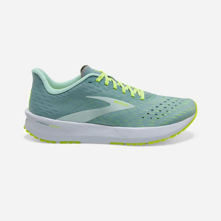 Brooks Hyperion Tempo Track & Cross Country Skor Dam 768053-BUD Blå /Gröna Gula